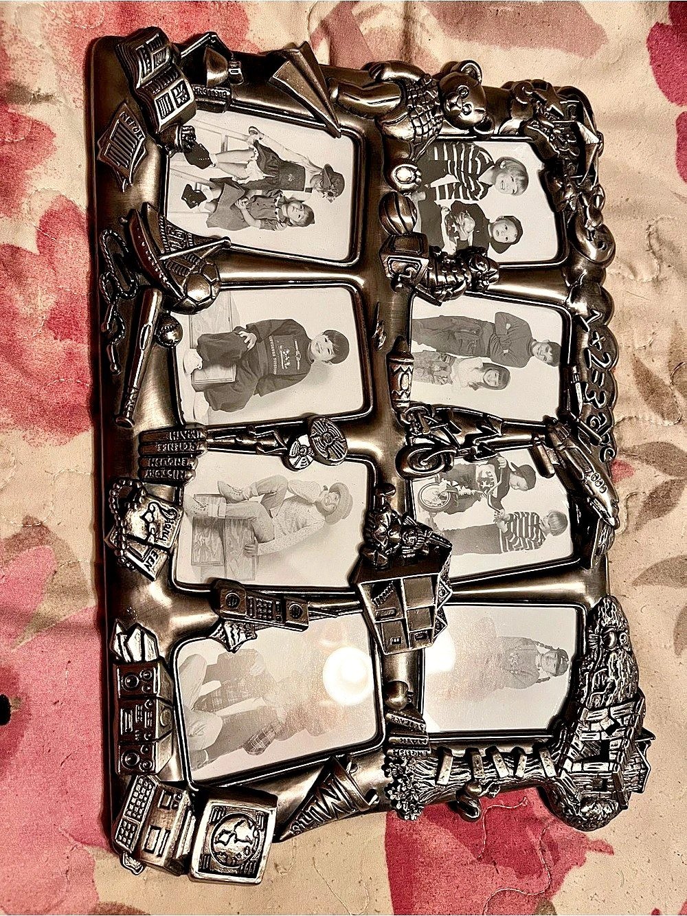 Gothic Multi-Photo Frame in Black & Silver